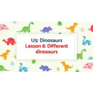 درس Different Dinosaurs اللغة الإنجليزية الصف الرابع - بوربوينت