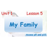 حل درس My Family اللغة الإنجليزية الصف السادس Access - بوربوينت