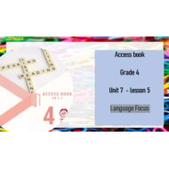 حل درس Language Focus اللغة الإنجليزية الصف الرابع Access - بوربوينت