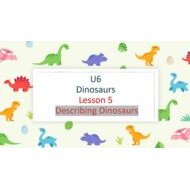 حل درس Describing Dinosaurs اللغة الإنجليزية الصف الرابع - بوربوينت