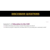 حل درس Education in the UAE اللغة الإنجليزية الصف الحادي عشر - بوربوينت