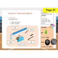 حل درس Classroom Objects اللغة الإنجليزية الصف الرابع Access - بوربوينت