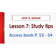 حل درس Study Tips اللغة الإنجليزية الصف السادس Access - بوربوينت