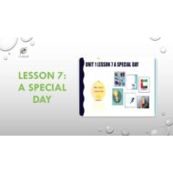حل درس A special day اللغة الإنجليزية الصف الثامن - بوربوينت
