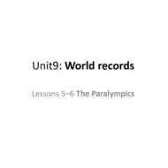 حل درس The Paralympics اللغة الإنجليزية الصف السابع - بوربوينت