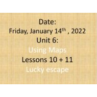 حل درس Lucky escape اللغة الإنجليزية الصف السابع - بوربوينت