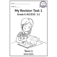 ورقة عمل Revision Task 1 اللغة الإنجليزية الصف السادس Access
