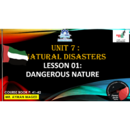 حل درس dangerous nature الصف التاسع مادة اللغة الإنجليزية - بوربوينت