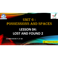 حل درس LOST AND FOUND 2 الصف التاسع مادة اللغة الإنجليزية - بوربوينت