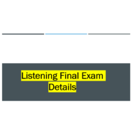 امتحان Listening Final Exam الصف العاشر مادة اللغة الإنجليزية - بوربوينت
