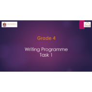 Writing Programme Task 1 اللغة الإنجليزية الصف الرابع - بوربوينت