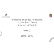 Reading Support Materials اللغة الإنجليزية الصف الرابع