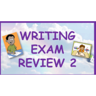 مراجعة WRITING EXAM REVIEW 2 الصف الخامس مادة اللغة الإنجليزية - بوربوينت