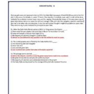 حل أوراق عمل Extended Reading اللغة الإنجليزية الصف الحادي عشر