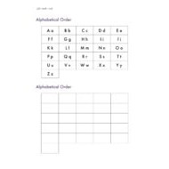 أوراق عمل Alphabetical Order اللغة الإنجليزية الصف الأول
