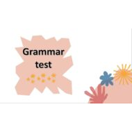 تدريبات Grammar test اللغة الإنجليزية الصف الثامن - بوربوينت
