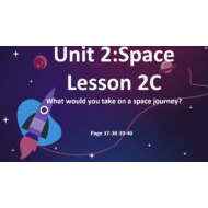 حل درس What would you take on a space journey اللغة الإنجليزية الصف الثامن - بوربوينت