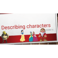 اللغة الإنجليزية درس (Describing characters) للصف الثالث