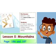 درس LESSON 5 Mountains اللغة الإنجليزية الصف السادس Access - بوربوينت