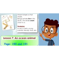 درس LESSON 7 An ocean animal اللغة الإنجليزية الصف السادس Access - بوربوينت