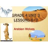 حل درس Arabian Wolves اللغة الإنجليزية الصف الرابع - بوربوينت