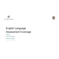 Coverage grammar & functional language Level 6.2 اللغة الإنجليزية الصف العاشر General & Applied - بوربوينت