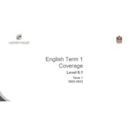 Coverage grammar & functional language Level 8.1 اللغة الإنجليزية الصف الحادي عشر الفصل الدراسي الأول 2022-2023
