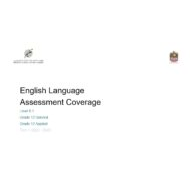 Coverage grammar & functional language Level 8.1 اللغة الإنجليزية الصف الثاني عشر General & Applied - بوربوينت