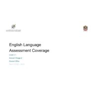 Coverage grammar & functional language Level 4.1 اللغة الإنجليزية الصف السادس Stage 2 & Elite - بوربوينت