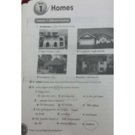 اللغة الإنجليزية كتاب النشاط (Unit one Homes) للصف الخامس مع الإجابات