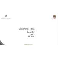 Listening Task Level 3.2 اللغة الإنجليزية الصف السادس - بوربوينت