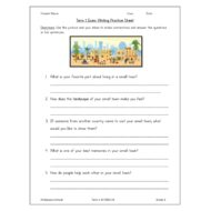 مراجعة Writing Practice Sheet اللغة الإنجليزية الصف الثالث