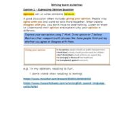 Writing Exam Guidelines اللغة الإنجليزية الصف الثامن