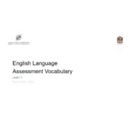 Assessment Vocabulary Level 4.1 اللغة الإنجليزية الصف السادس Stage 2 & Elite الفصل الدراسي الثالث 2022-2023