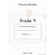 مذكرة Practice Booklet اللغة الإنجليزية الصف الرابع