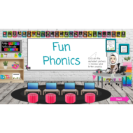 الحروف Fun Phonics الصف الاول مادة اللغة الانجليزية - بوربوينت
