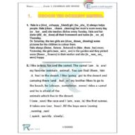 مراجعة Revision Grammar اللغة الإنجليزية الصف الثالث - بوربوينت