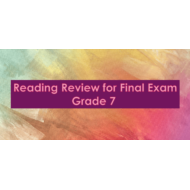 مراجعة Reading Review for Final Exam اللغة الإنجليزية الصف السابع - بوربوينت