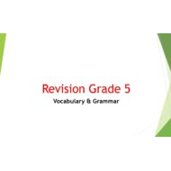 مراجعة Vocabulary & Grammar اللغة الإنجليزية الصف الخامس - بوربوينت