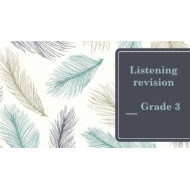 Listening revision اللغة الإنجليزية الصف الثالث - بوربوينت
