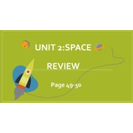 مراجعة Unit 2 Space Review اللغة الإنجليزية الصف الثامن - بوربوينت
