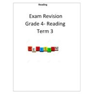 أوراق عمل Reading Exam Revision الصف الرابع مادة اللغة الإنجليزية
