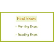 مراجعة Final Exam الفصل الدراسي الثالث الصف الرابع مادة اللغة الإنجليزية
