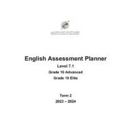 مواصفات الامتحان النهائي Level 7.1 اللغة الإنجليزية الصف العاشر متقدم ونخبة الفصل الدراسي الثاني 2023-2024