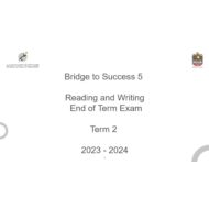 مواصفات Reading and Writing اللغة الإنجليزية الصف الخامس الفصل الدراسي الثاني 2023-2024 - بوربوينت