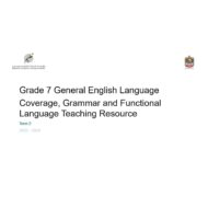 مواصفات الامتحان Grammar and Functional Language اللغة الإنجليزية الصف السابع عام الفصل الدراسي الثاني 2023-2024 - بوربوينت
