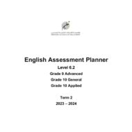 مواصفات الامتحان النهائي Level 6.2 اللغة الإنجليزية الصف التاسع متقدم والصف العاشر عام وApplied الفصل الدراسي الثاني 2023-2024