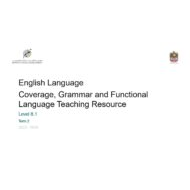 مواصفات الامتحان Grammar and Functional Language اللغة الإنجليزية الصف الثاني عشر عام الفصل الدراسي الثاني 2023-2024 – بوربوينت
