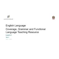 مواصفات الامتحان Grammar and Functional Language اللغة الإنجليزية الصف التاسع متقدم الفصل الدراسي الثاني 2023-2024 - بوربوينت