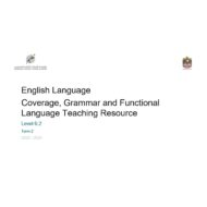 مواصفات Coverage, Grammar and Functional Language Teaching Resource اللغة الإنجليزية الصف التاسع الفصل الدراسي الثاني 2023-2024 - بوربوينت